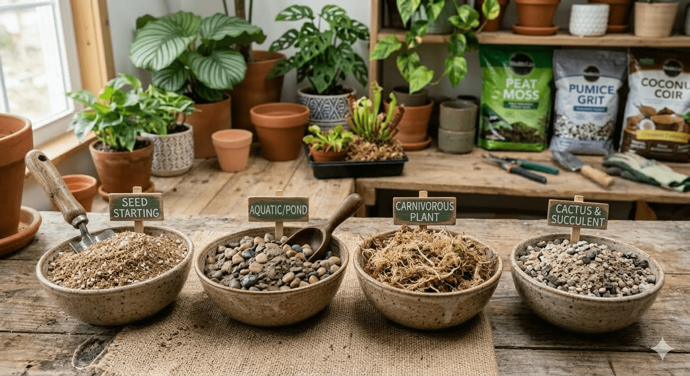 soil mix for houseplants