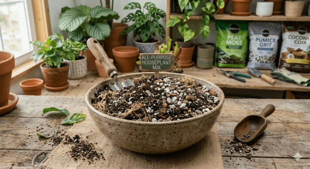 potting soil for houseplants