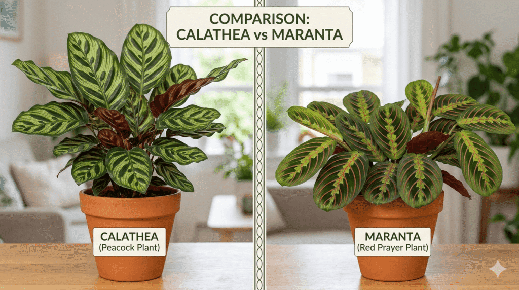 calathea vs maranta