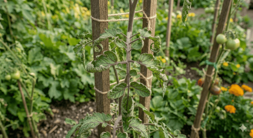 plant leaves curling