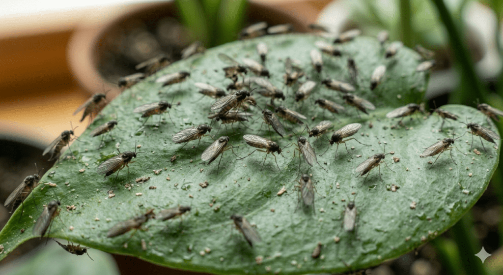 Fungus gnats in houseplants