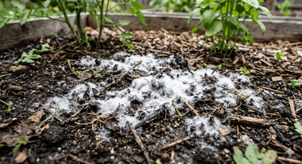 White Mold on Soil