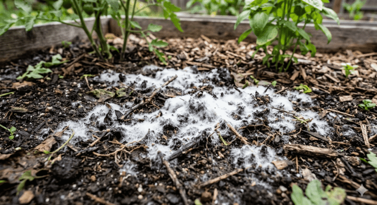 White Mold on Soil