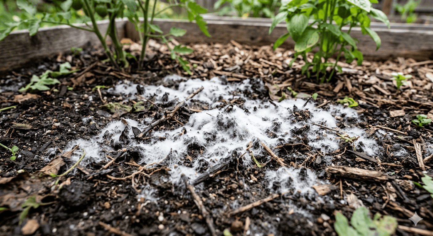 White Mold on Soil