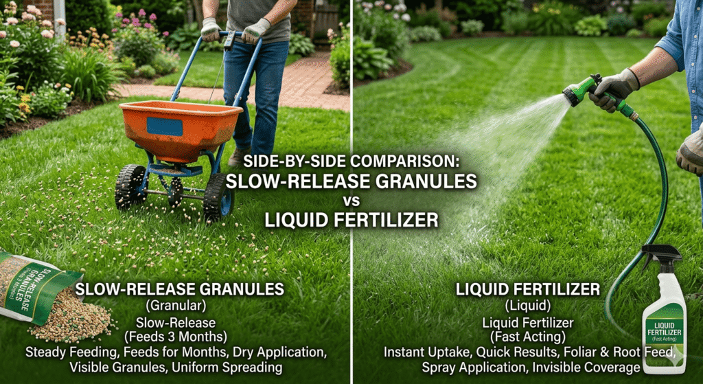 Liquid Fertilizer vs Slow-Release Granules