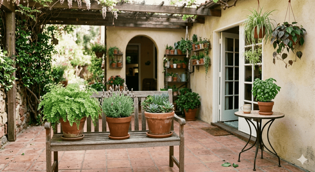 outdoor plants for shaded patio