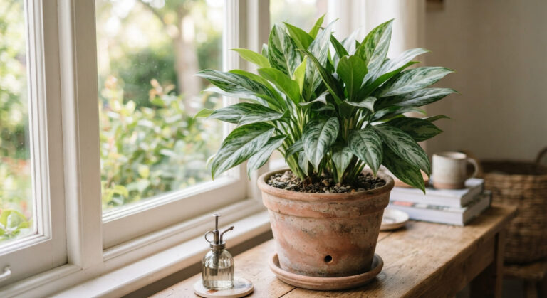 chinese evergreen plant
